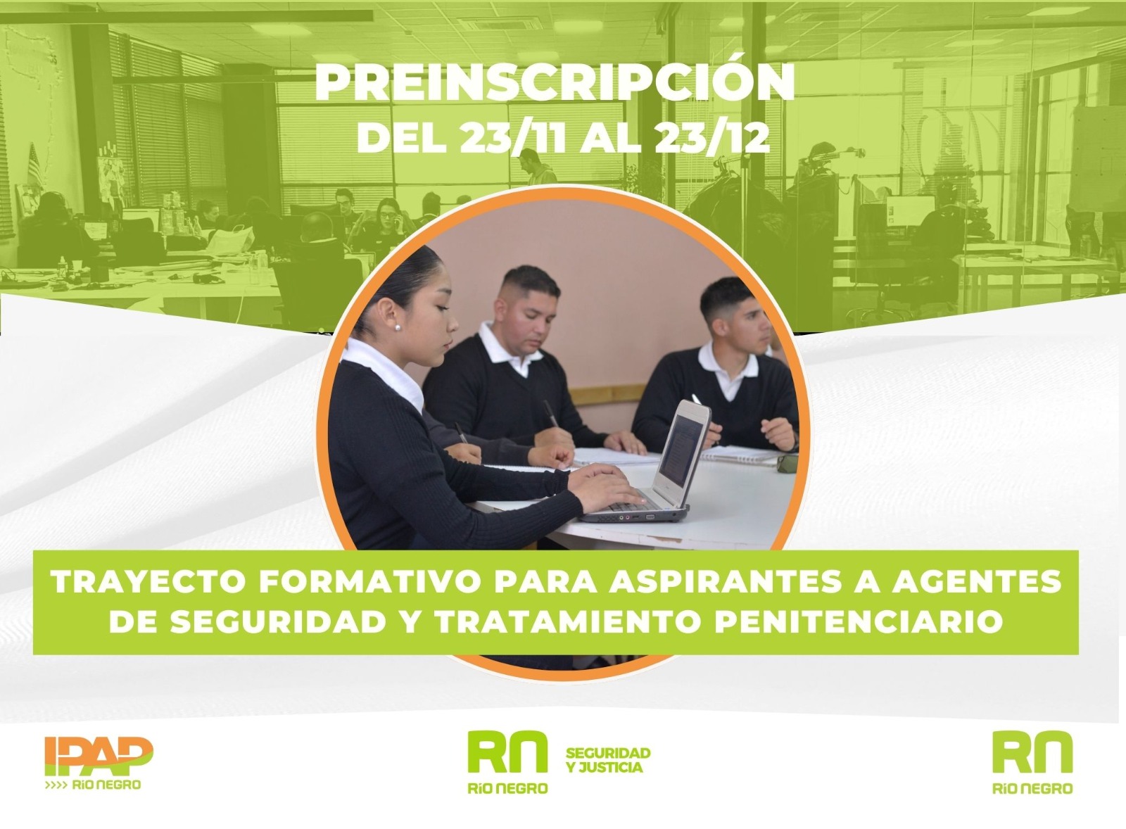 𝗣𝗿𝗲𝗶𝗻𝘀𝗰𝗿𝗶𝗽𝗰𝗶𝗼́𝗻 𝗽𝗮𝗿𝗮 𝗮𝘀𝗽𝗶𝗿𝗮𝗻𝘁𝗲𝘀 𝗮: ❞𝗔𝗴𝗲𝗻𝘁𝗲𝘀 𝗱𝗲 𝗦𝗲𝗴𝘂𝗿𝗶𝗱𝗮𝗱 𝘆 𝗧𝗿𝗮𝘁𝗮𝗺𝗶𝗲𝗻𝘁𝗼 𝗣𝗲𝗻𝗶𝘁𝗲𝗻𝗰𝗶𝗮𝗿𝗶𝗼❞